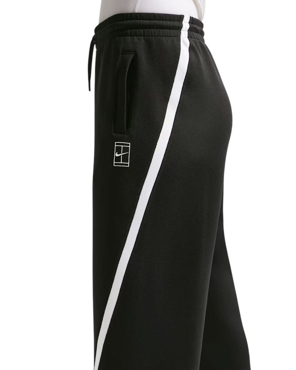 Женские теннисные брюки Nike Advantage Dri-FIT Mid-Rise Tennis - black/white