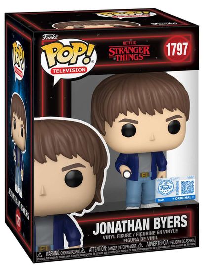 Фигурка Funko POP! TV Stranger Things S5 Jonathan Byers (Exc) (1797) 88523 / Фигурка Фанко ПОП! по мотивам сериала "Очень странные дела", Джонатан Байерс. Товар уцененный
