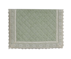 Элитный коврик для ванной Buratto зеленый от Old Florence
