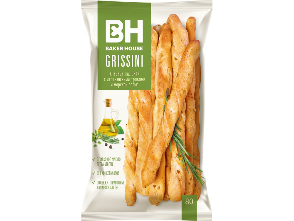 Хлебные палочки Grissini 80гр.