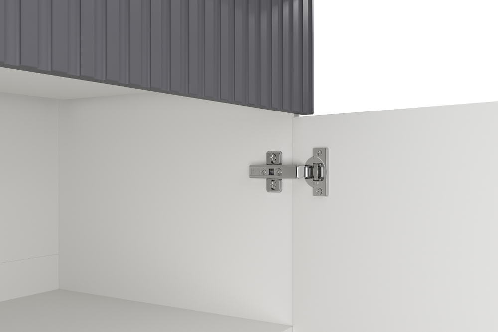 Кухонный гарнитур София 3м, Белый, Бланж, Графит матовый, Антарес