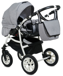 Детская коляска Alis Berta+F 3 в 1 Be 05 св.серый