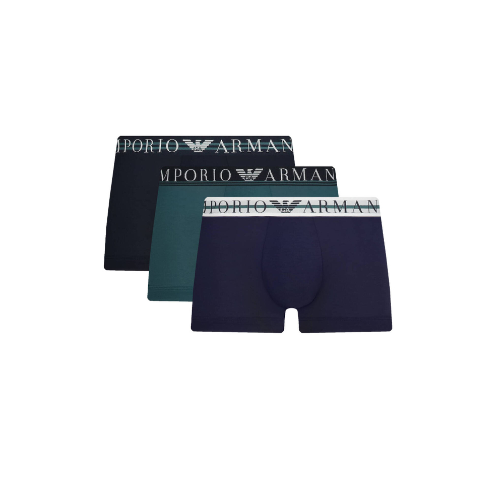 Трусики-боксеры 3шт. Emporio Armani - темно-синий(111357 3R723)