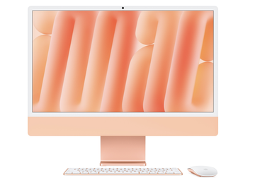 Apple iMac 24" Retina 4,5K, M4 2024 (10C CPU, 10C GPU), 16 Гб, SSD 1 Г Тб, оранжевый