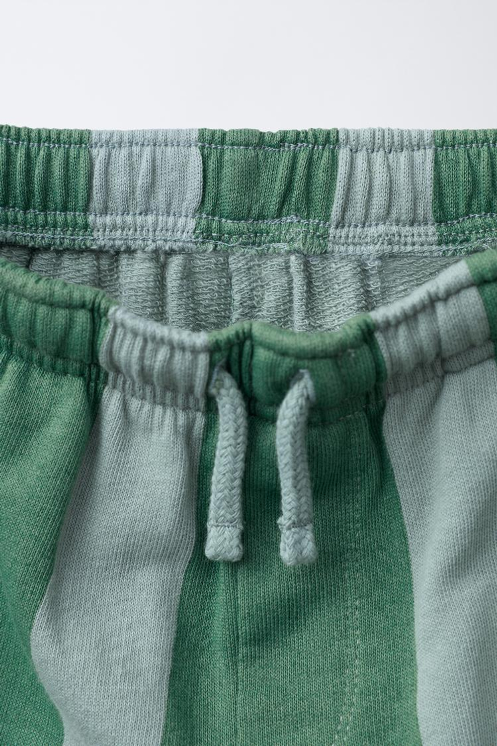 ZARA БРЮКИ КЮЛОТЫ В ПОЛОСКУ, ЗЕЛЕНЫЙ