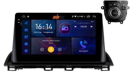 Магнитола для Mazda 3, Axela 2013-2019 - AIROC 2K RI-2407 Android 12, Быстрая, QLed+2K, CarPlay, SIM-слот