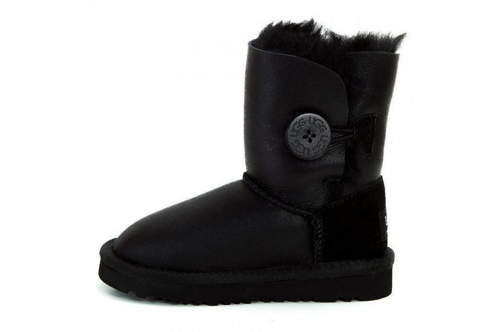 UGG Kids Bailey Button Metallic Black