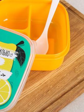 Эко Ланч-бокс с ложкой "Лимон"