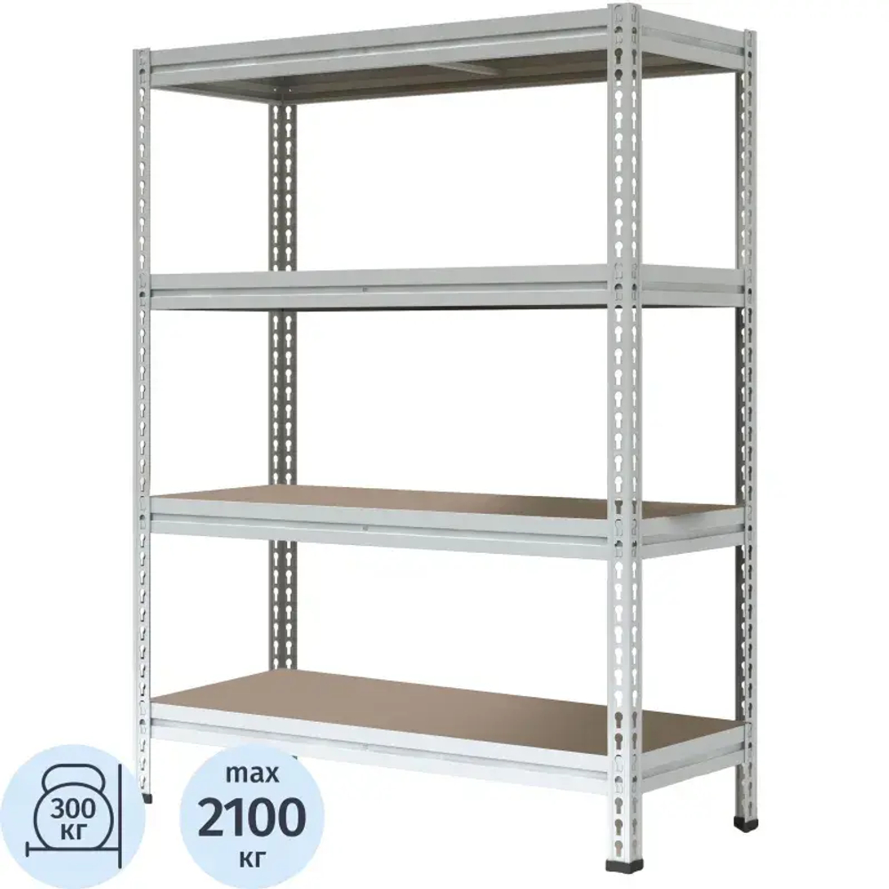 Стеллаж металлический P_МС-Т 15764-2.0   с 4-мя полками 1550х785х2000