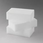 Губка-ластик МЕЛАМИНОВАЯ для удаления пятен, для чистки кухни, уборки, обуви, 10х6х3 см, КОМПЛЕКТ 3 шт., полибэг, LAIMA, 605035