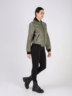 Кожаная куртка демисезонная Турция бомбер