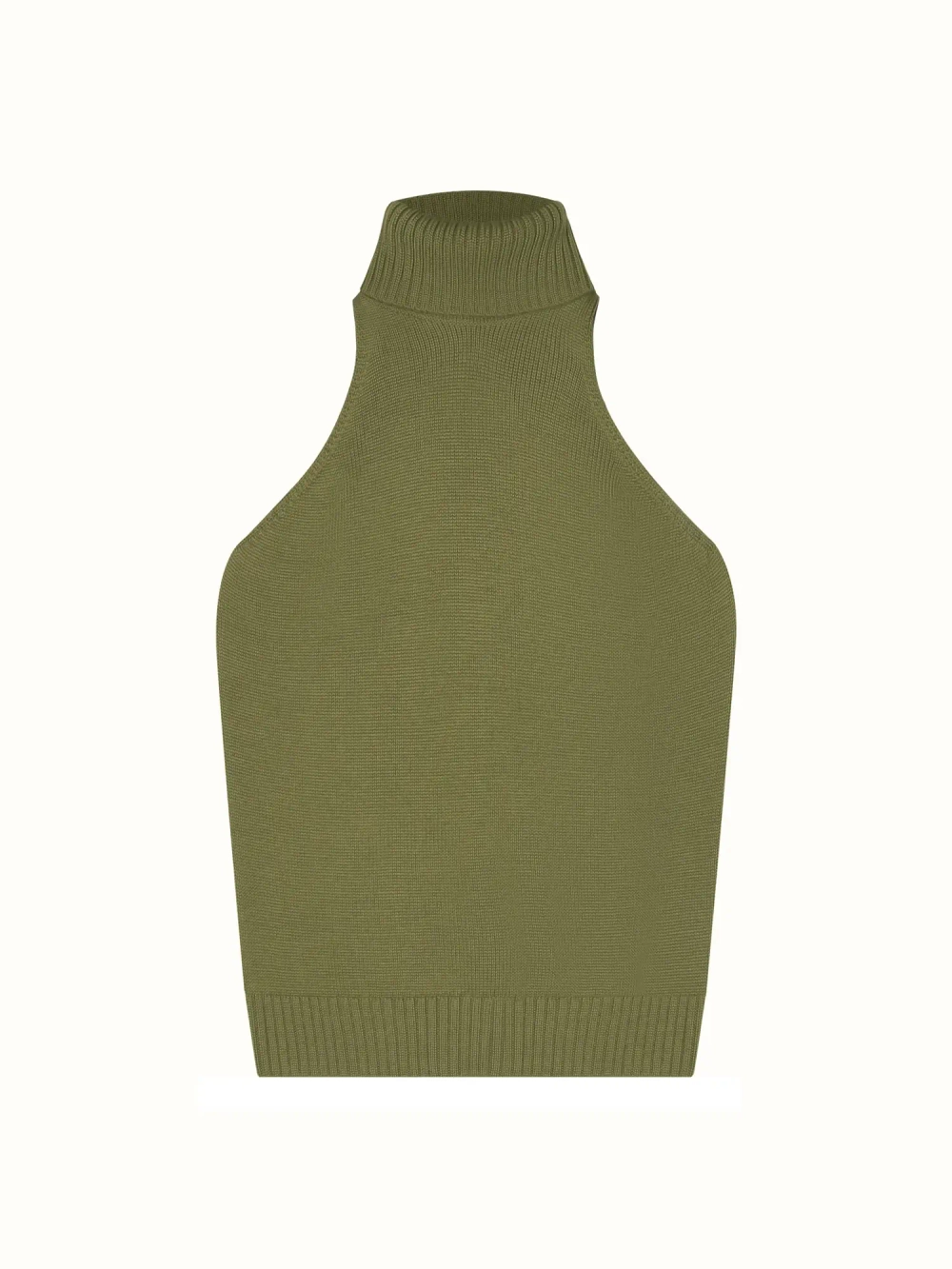 Топ с горлом фисташка