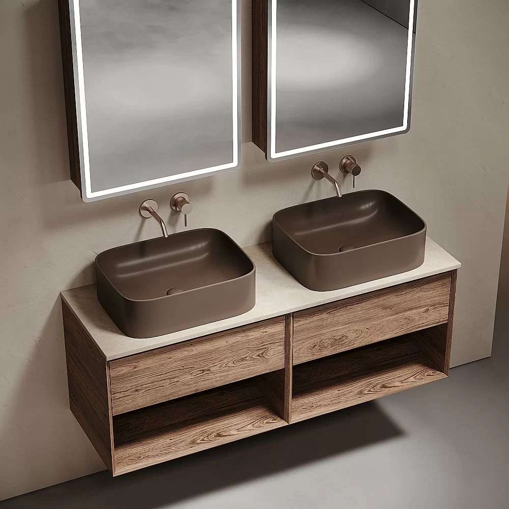 Столешница Sancos 140 TT140A2 без отверстия под смеситель, кремовая