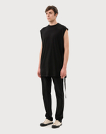 RICK OWENS DRKSHDW БРЮКИ ЧЕРНЫЕ LIDO BERLIN  DRAWSTRING