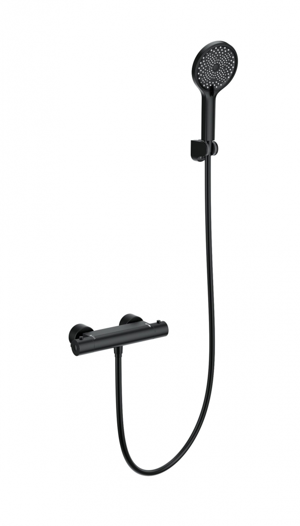 Смеситель для душа с термостатом WONZON & WOGHAND INN 3, Черный матовый (WW-B2003-A-MB)