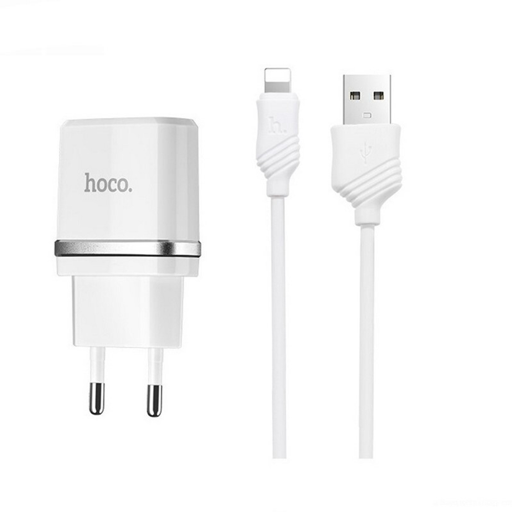 Сетевая зарядка HOCO C11Smart + кабель Lightning (1.0 A)