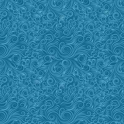 Голубые завитушки