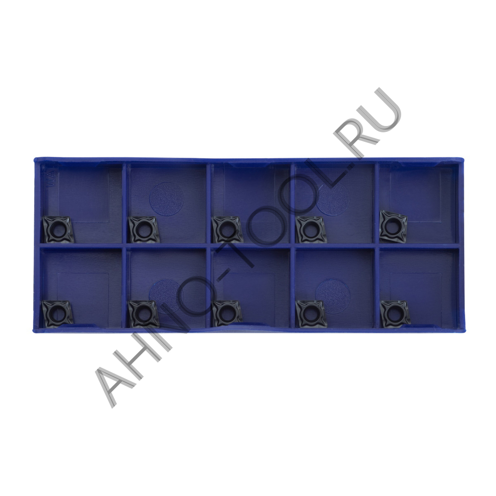 Пластина твердосплавная ISO CCMT060208-PSA ACP10B AHNO по стали, чистовая