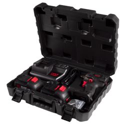 MIGHTY SEVEN (DW-404A) Гайковерт аккумуляторный ударный 1/2", 900 Hm, 18 В, укороченный, 4 предмета, кейс