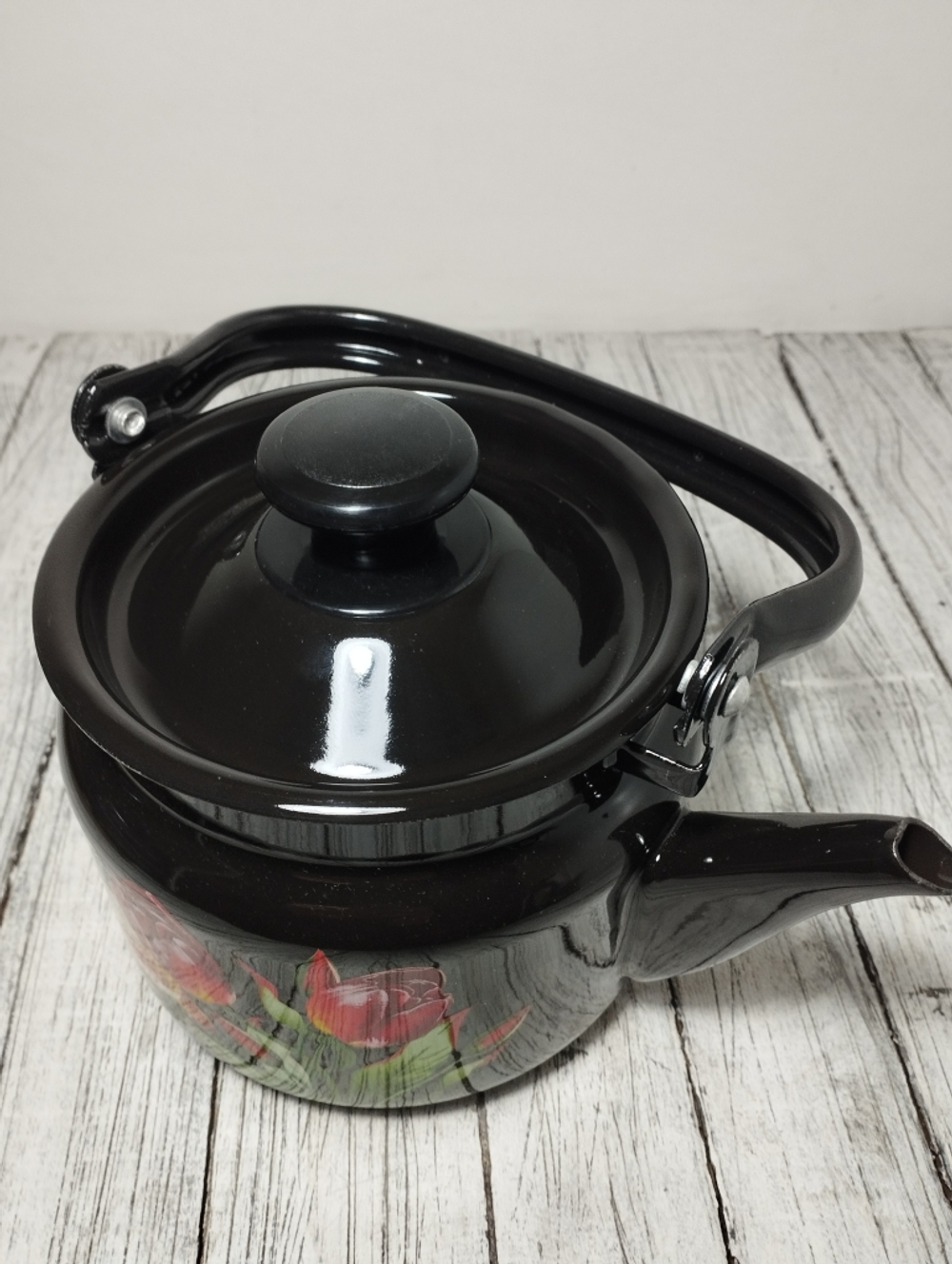 Чайник 2л цил Коричневый Тюльпаны 42704-102/6