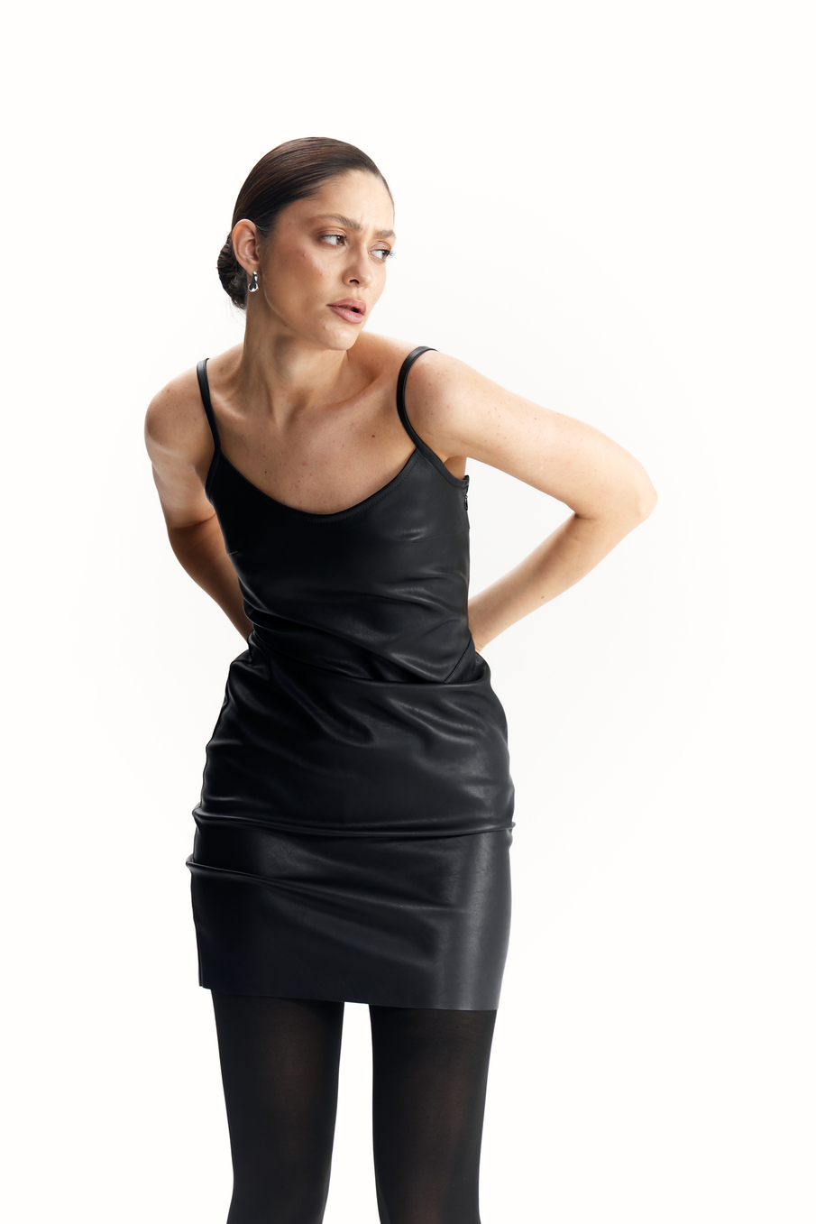 Сарафан эко-кожа