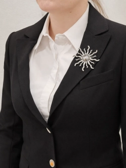 Брошь «Солнце» Antique Silver