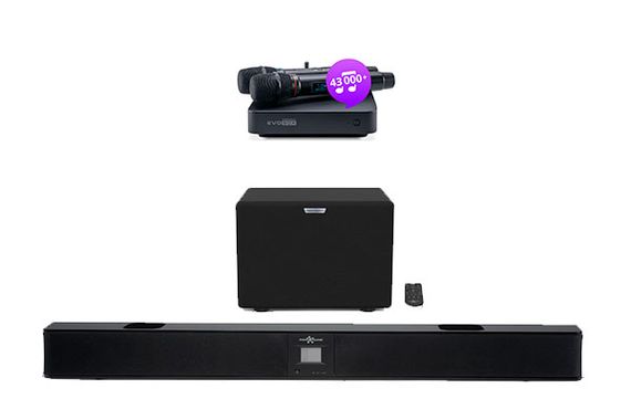 Комплект караоке Evolution Evobox Plus + саундбар EvoSound