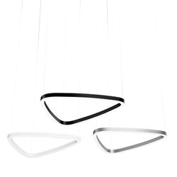 Профильный светодиодный линейный светильник подвесной треугольной формы 67Вт