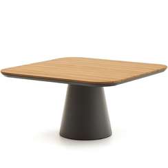 Уличный стол Tudons, 148х148 см, со столешницей из тика