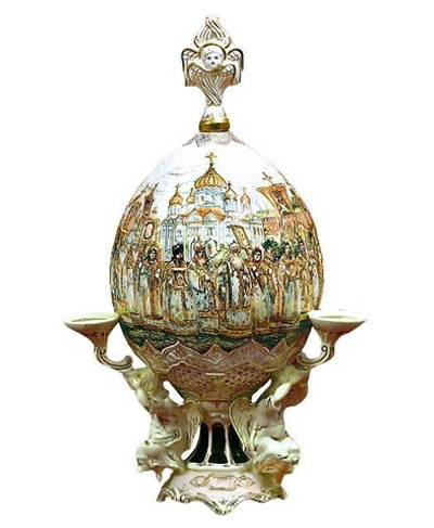 Фарфоровый штоф Пасхальное Яйцо