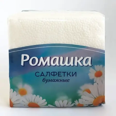 Салфетки бумажные РОМАШКА 1сл., 70л