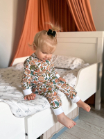 Утеплённый комбинезон с открытой ножкой Mjölk Sleep and Play Маки NEW