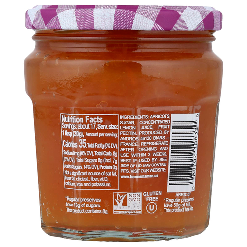 Bonne Maman, Абрикосовый спред, 335 г (11,8 унции)