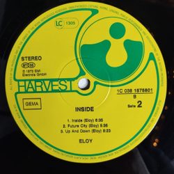 Винтажная виниловая пластинка LP Eloy Inside (Germany 1984)