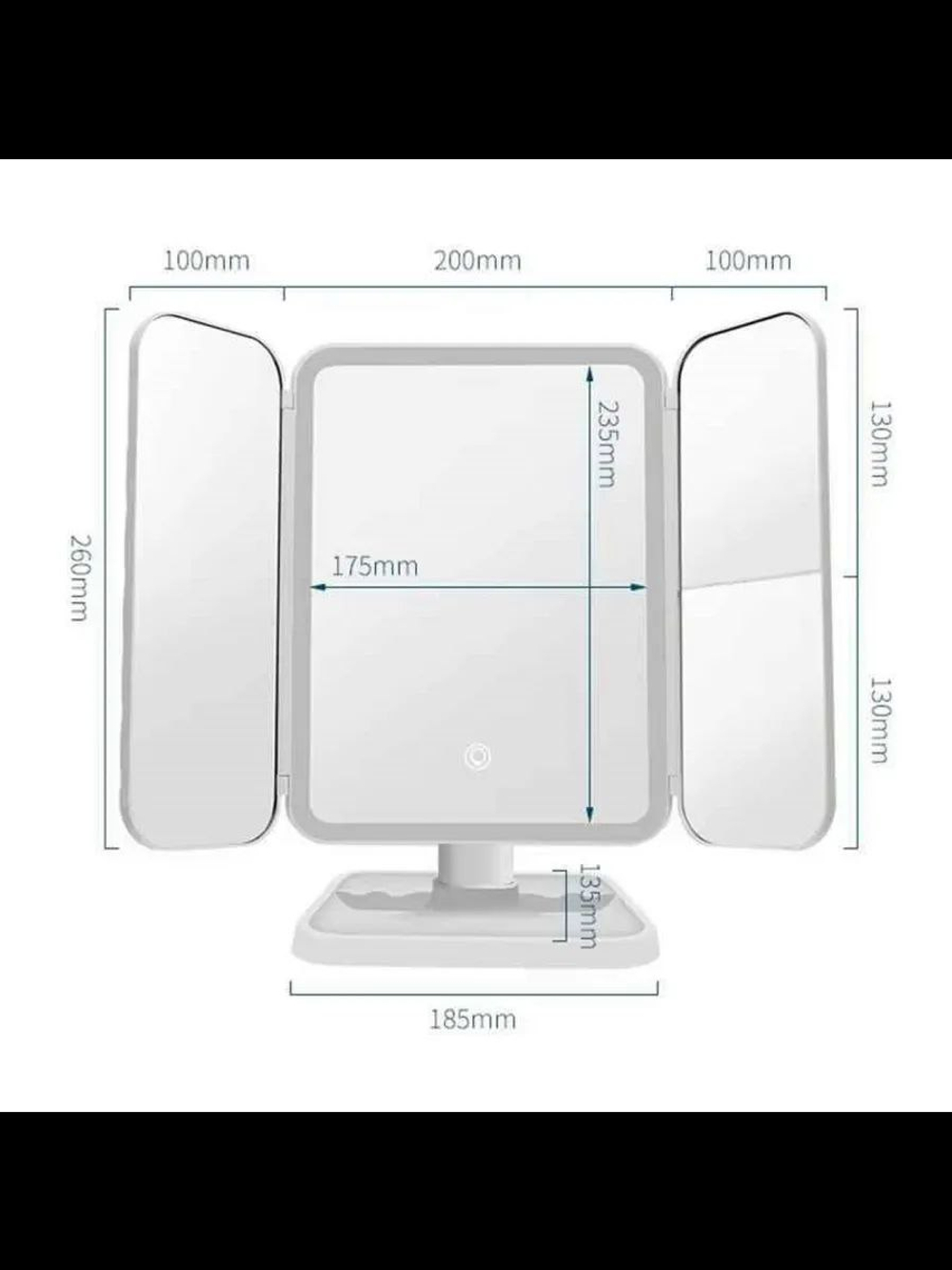 Настольное косметическое зеркало с LED подсветкой