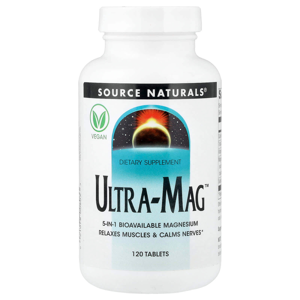 Source Naturals, Ultra-Mag, 120 таблеток