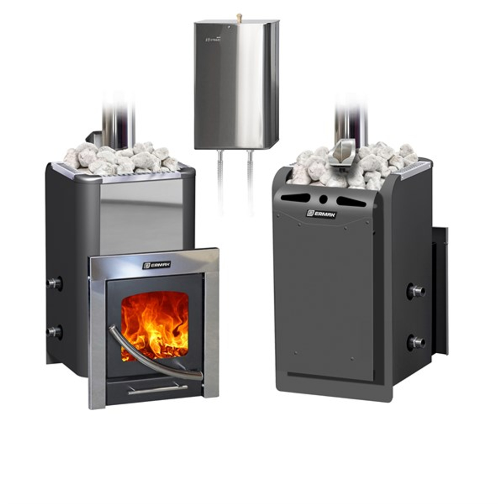 Дровяная печь для бани ЕРМАК 12-ПС Элит