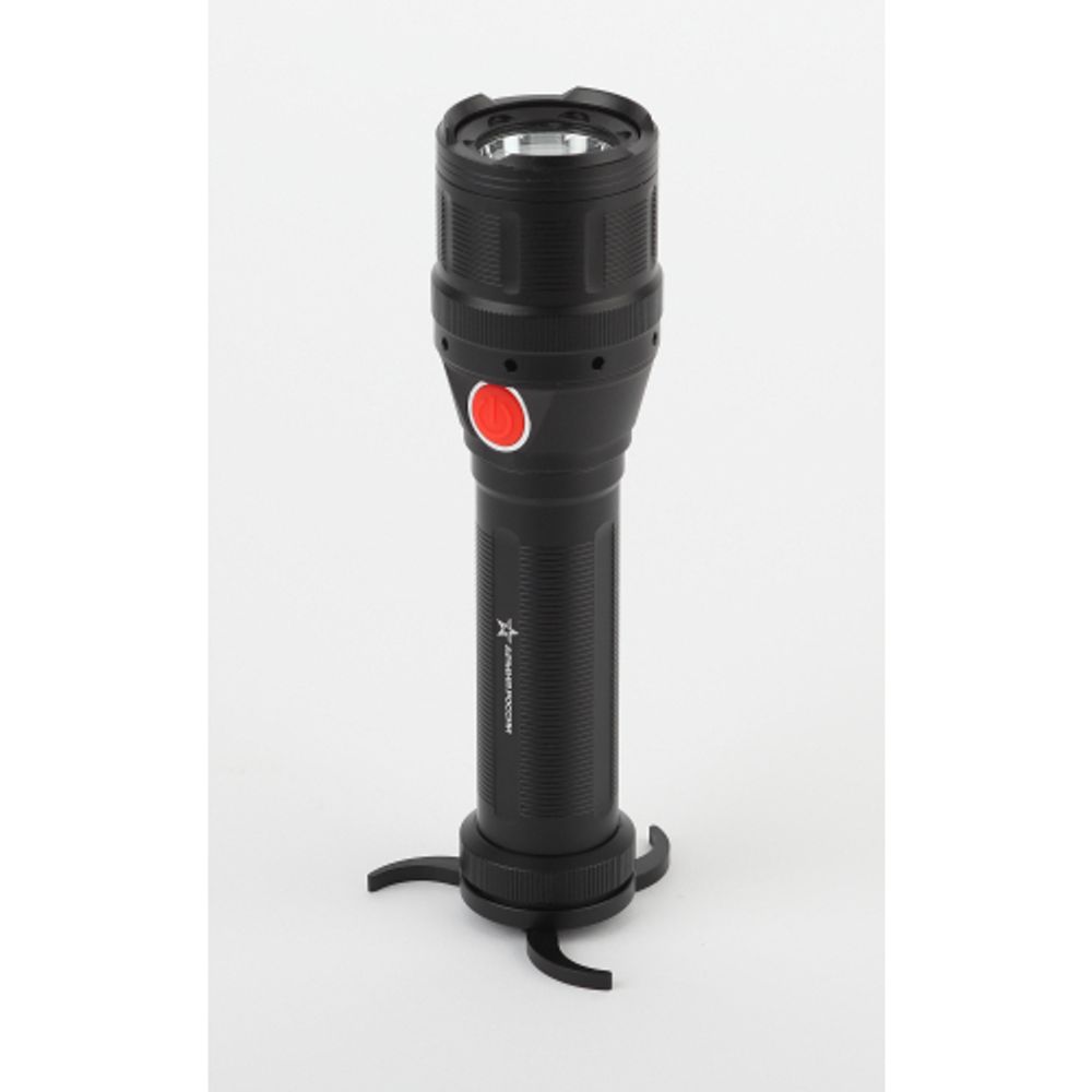 Светодиодный фонарь АРМИЯ РОССИИ MB-902 Буря ручной на батарейках с диммером регулируемый фокус встроенный светильник