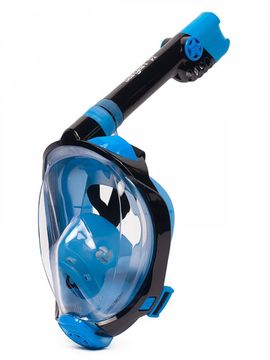 Маска полнолицевая Sargan Галактика премиум черная/синяя/голубая