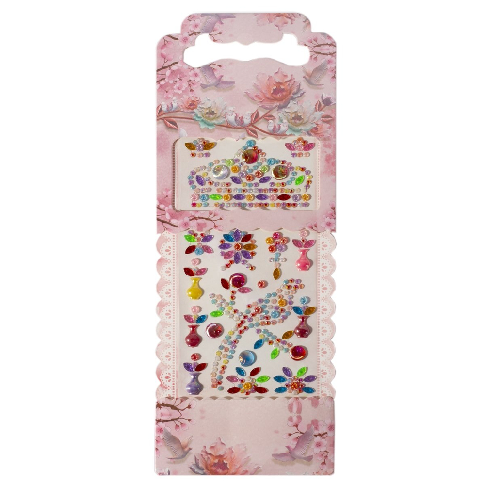 Наклейки-стразы Alingar, акриловые, "Райская птица", пакет с европодвесом