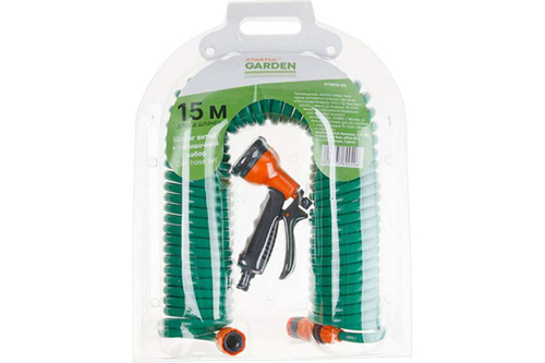Витой шланг и поливочный набор STARTUL 15 м ST6015-03