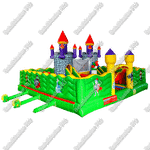 Большой надувной батут "Средневековье" 8*8*5 м