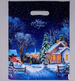 Пакет ПЭ с вырубной ручкой 30х40см (30) (Снежная дорожка) НГ Интерпак (х50/1000)