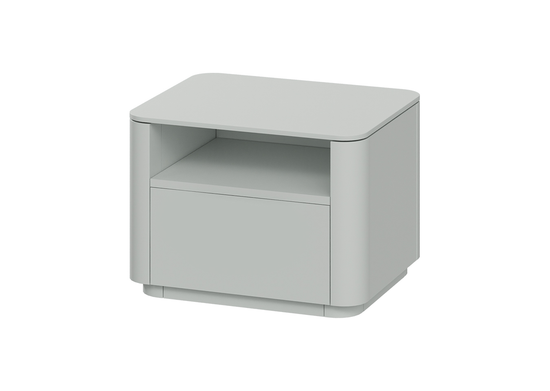 Тумба прикроватная Tammi 1 полка 1 ящик ширина 50 см (cветло-серый)