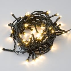 ULD-S0500-050-DGA WARM WHITE IP20 Гирлянда светодиодная. 5м. 50 светодиодов. Теплый белый свет. Провод зеленый. ТМ Uniel