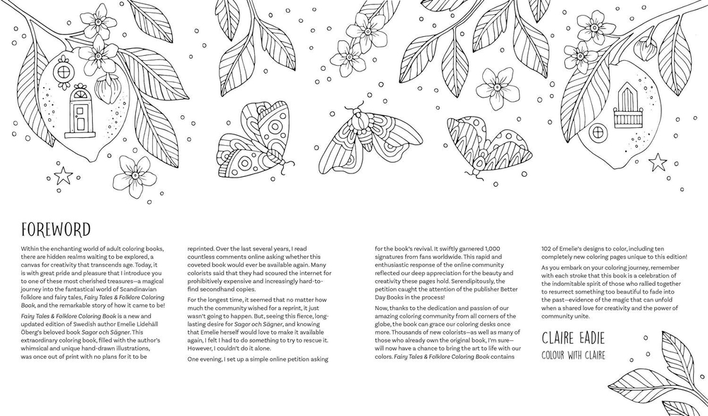 Fairy Tales & Folklore Coloring Book Emelie Lidehäll Öberg