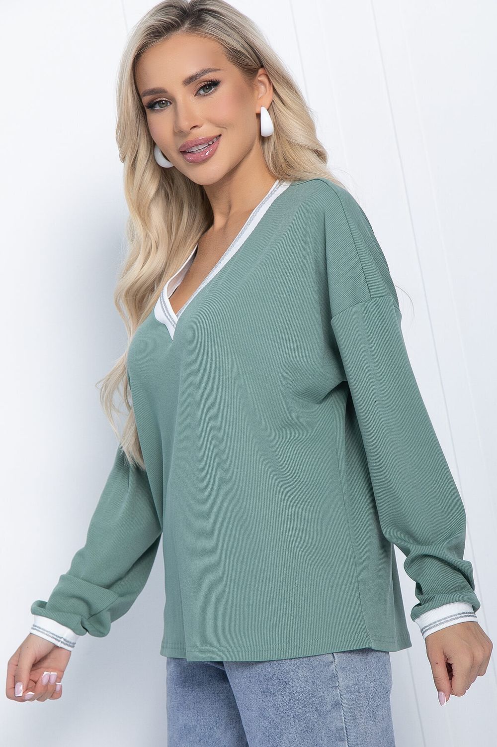 Джемпер Ванильные небеса (олива) Б11385 LT Collection (Акция)