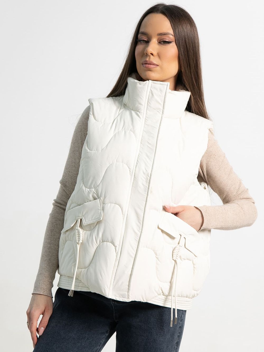 Жилет утепленный Фрия (крем-брюле) Б15289-4М LT Collection