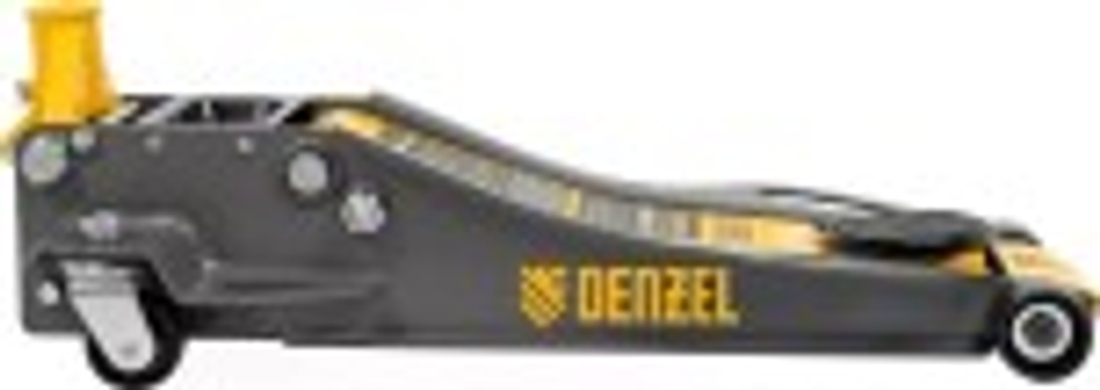 Домкрат подкатной DENZEL 51250 гидравлический 3 т, 75-500 мм, низкий подхват