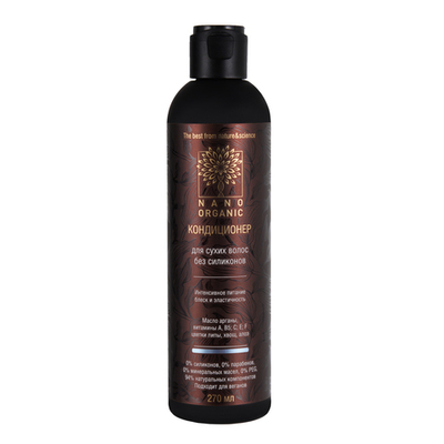 Nano Organic Кондиционер для сухих и поврежденных волос 270 мл